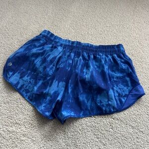 Lululemon Athletica Navy Tie-Dye Athletic Shorts